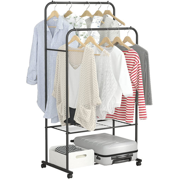 Rebrilliant Zendejas 80Cm Rolling Clothes Racks Wayfair.co.uk